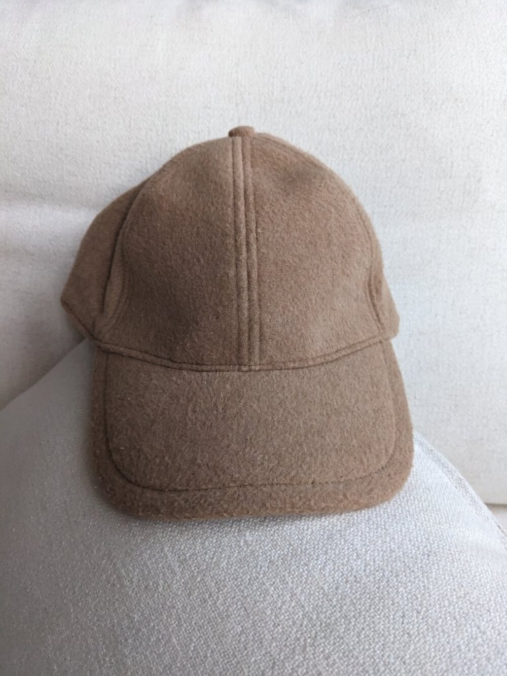 Abercrombie & Fitch A&F Camel Wool Blend 6 Panel Strapback Baseball Cap